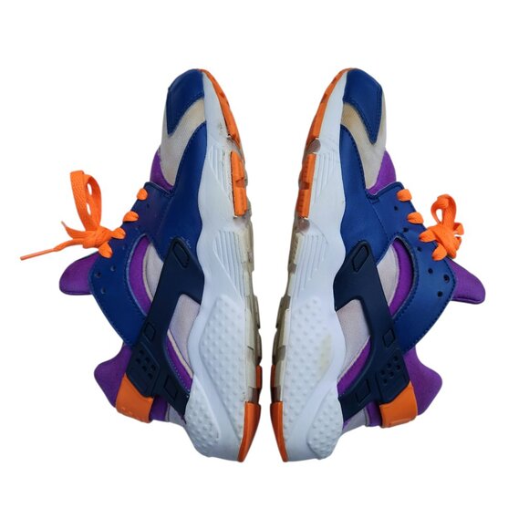 Nike Air Huarache Retro Run 654275-111 Sneakers Shoes White Blue Cone Purple 7Y - Picture 8 of 10